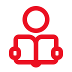 Person reading icon